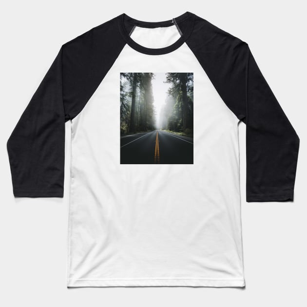 Californian Redwoods Baseball T-Shirt by withluke